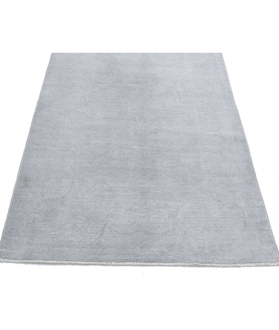 Overdye 3'2'' X 9'0'' Hand-Knotted Wool Rug 3'2'' x 9'0'' (95 X 270) / Grey / Grey