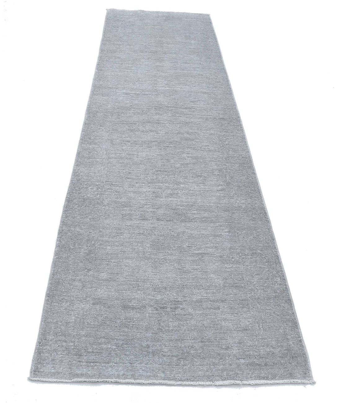 Overdye 2'10'' X 9'9'' Hand-Knotted Wool Rug 2'10'' x 9'9'' (85 X 293) / Grey / N/A