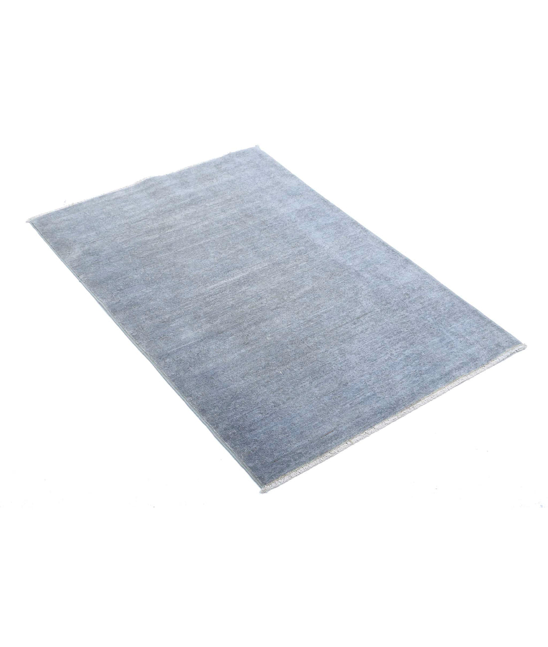 Overdye 2'8'' X 3'11'' Hand-Knotted Wool Rug 2'8'' x 3'11'' (80 X 118) / Grey / Grey