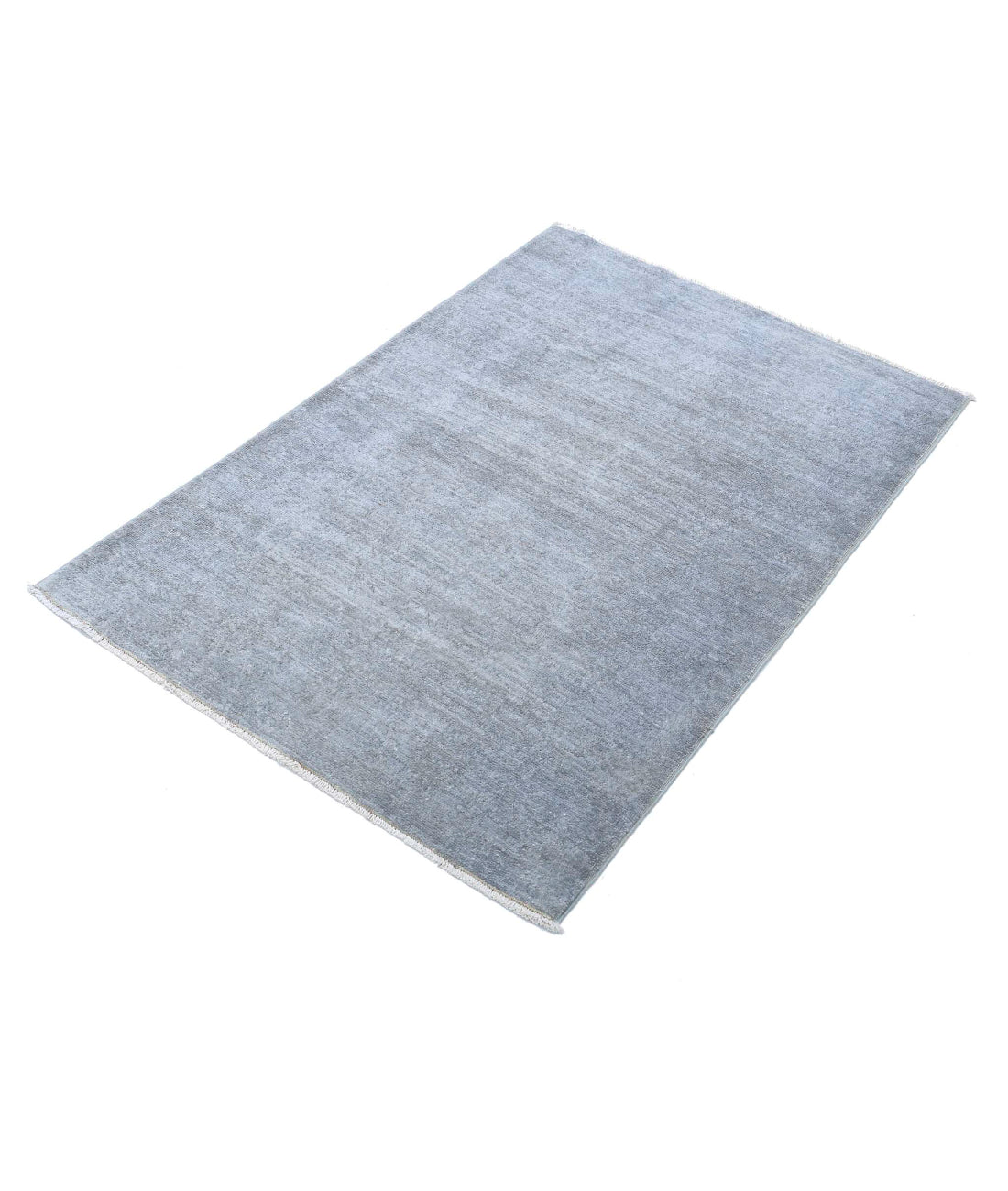 Overdye 2'8'' X 3'11'' Hand-Knotted Wool Rug 2'8'' x 3'11'' (80 X 118) / Grey / Grey