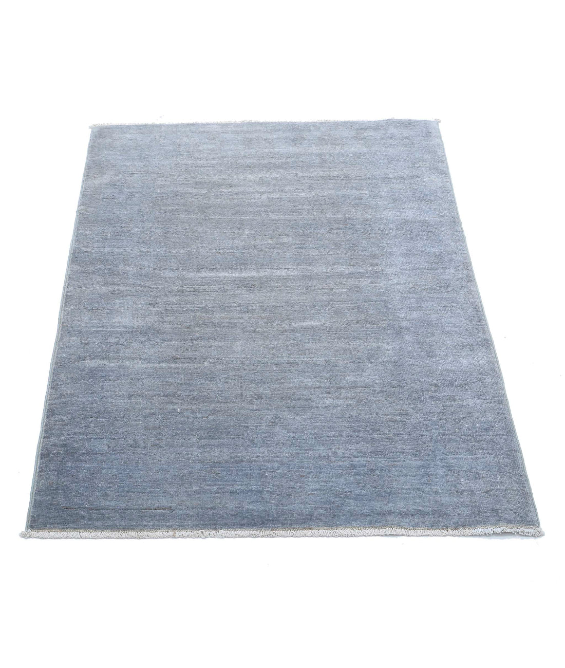 Overdye 2'8'' X 3'11'' Hand-Knotted Wool Rug 2'8'' x 3'11'' (80 X 118) / Grey / Grey