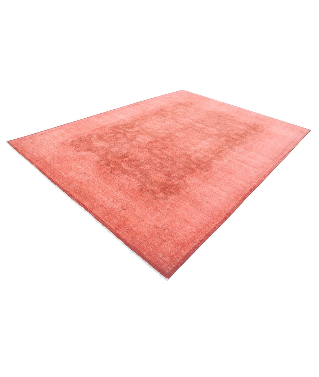 Overdye 8' 8" X 11' 6" Hand-Knotted Wool Rug 8' 8" X 11' 6" (264 X 351) / Red / N/A