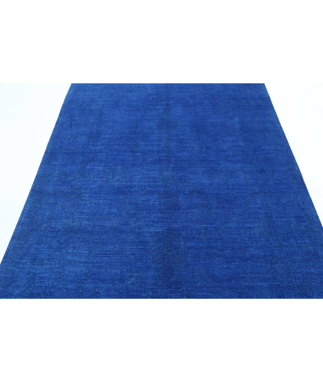 Overdye 5'6'' X 8'0'' Hand-Knotted Wool Rug 5'6'' x 8'0'' (165 X 240) / Blue / Blue