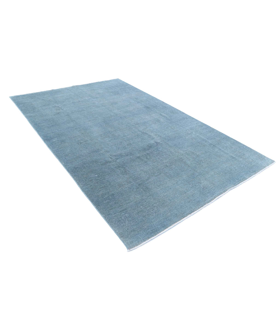 Overdye 5'11'' X 9'5'' Hand-Knotted Wool Rug 5'11'' x 9'5'' (178 X 283) / Blue / N/A