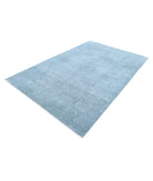 Overdye 5'11'' X 9'5'' Hand-Knotted Wool Rug 5'11'' x 9'5'' (178 X 283) / Blue / N/A