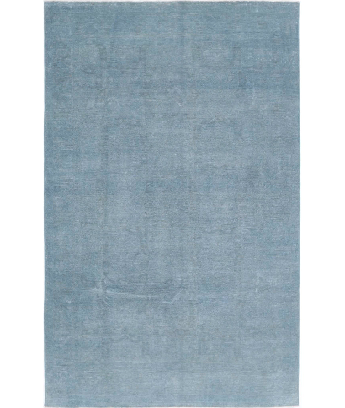 Overdye 5'11'' X 9'5'' Hand-Knotted Wool Rug 5'11'' x 9'5'' (178 X 283) / Blue / N/A