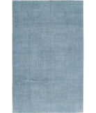 Overdye 5'11'' X 9'5'' Hand-Knotted Wool Rug 5'11'' x 9'5'' (178 X 283) / Blue / N/A