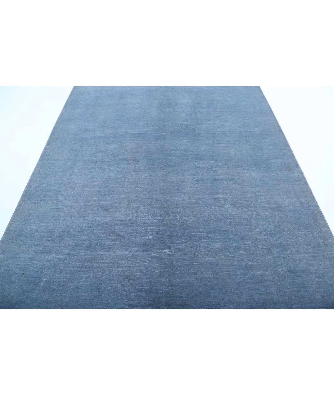 Overdye 6'7'' X 9'10'' Hand-Knotted Wool Rug 6'7'' x 9'10'' (198 X 295) / Blue / Blue