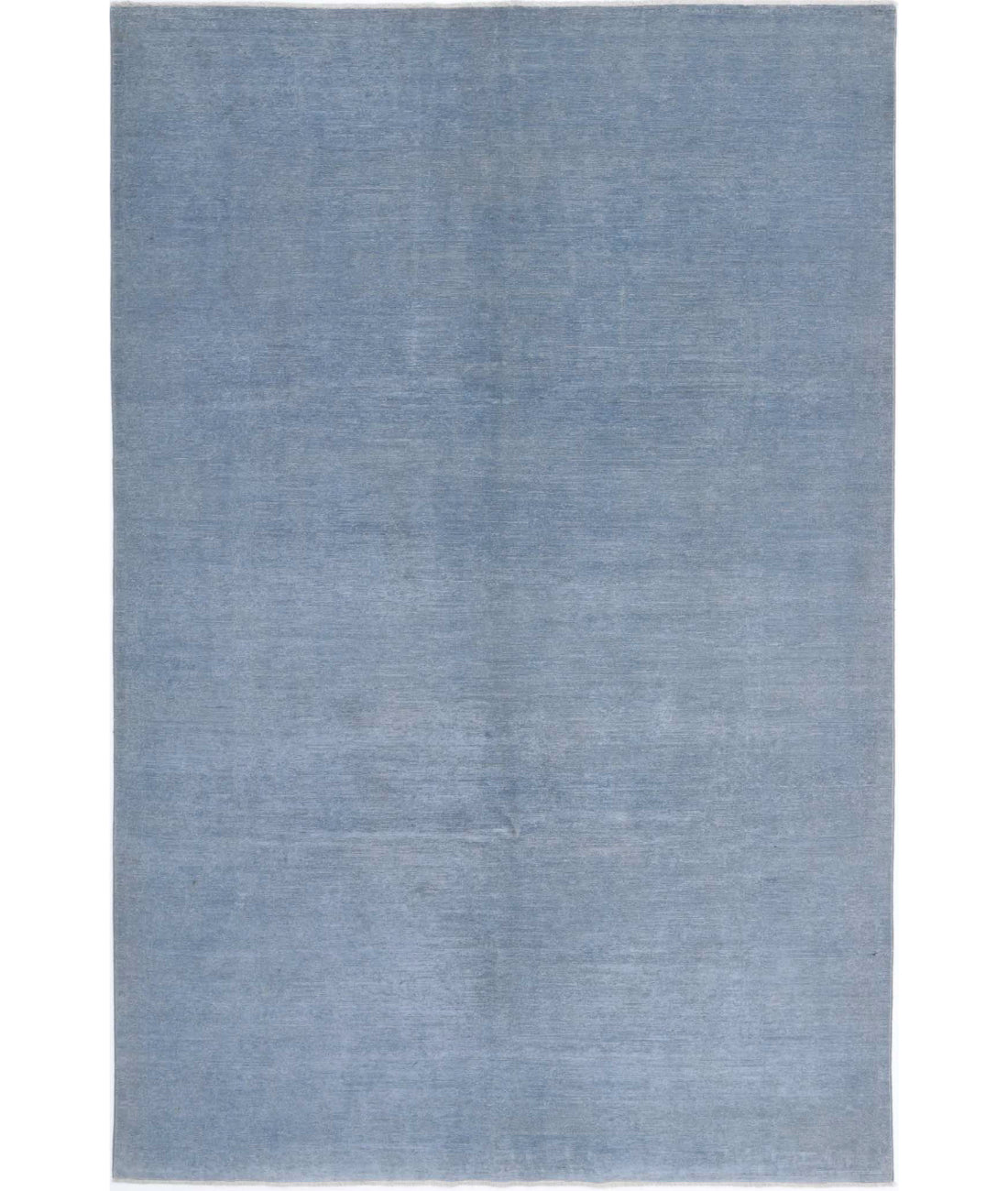 Overdye 6'7'' X 9'10'' Hand-Knotted Wool Rug 6'7'' x 9'10'' (198 X 295) / Blue / Blue