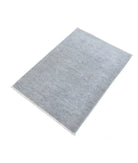 Overdye 2'2'' X 3'1'' Hand-Knotted Wool Rug 2'2'' x 3'1'' (65 X 93) / Grey / N/A