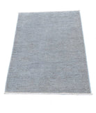 Overdye 2'2'' X 3'1'' Hand-Knotted Wool Rug 2'2'' x 3'1'' (65 X 93) / Grey / N/A