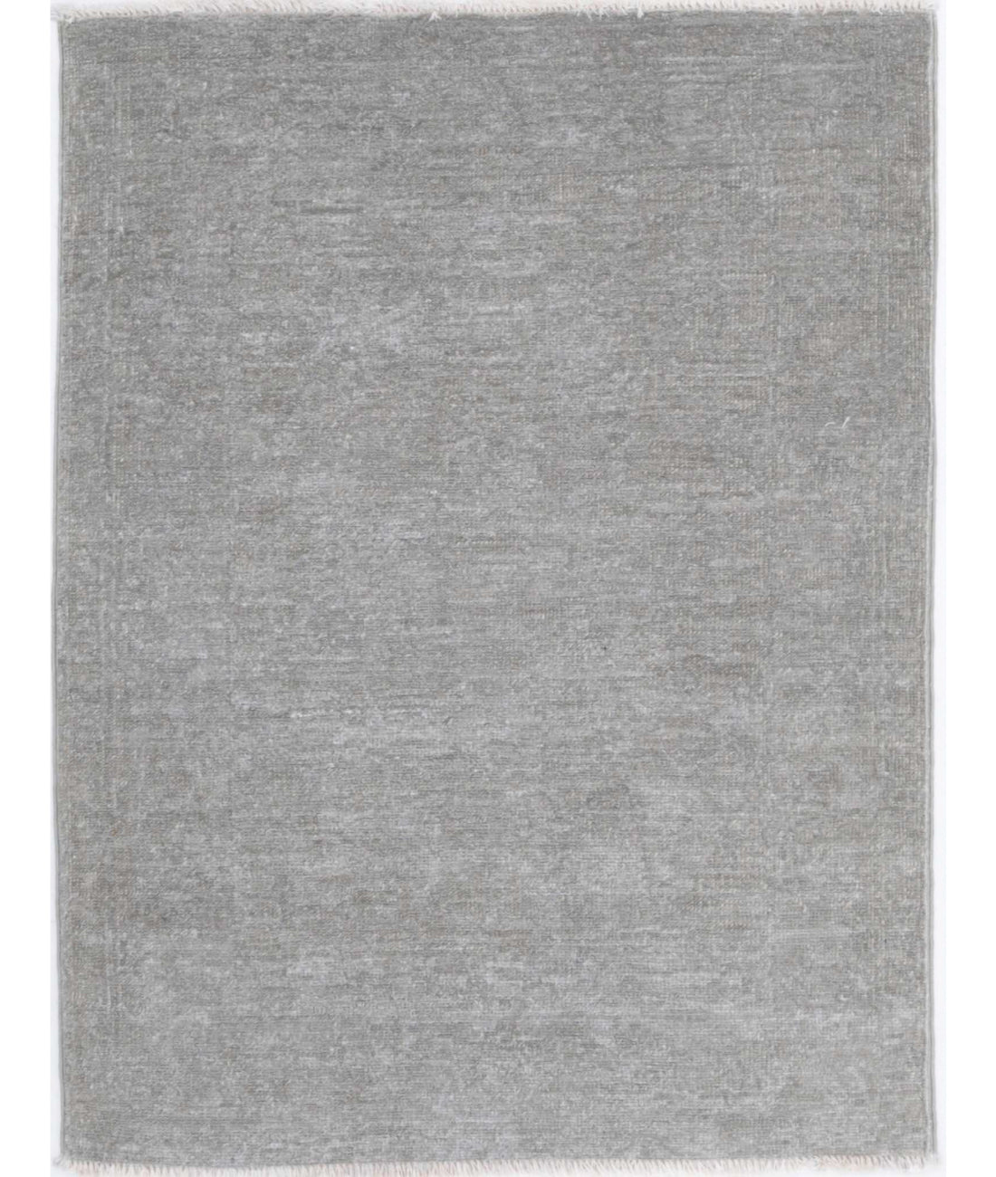 Overdye 2'1'' X 2'9'' Hand-Knotted Wool Rug 2'1'' x 2'9'' (63 X 83) / Grey / N/A