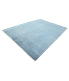 Overdye 8'2'' X 10'10'' Hand-Knotted Wool Rug 8'2'' x 10'10'' (245 X 325) / Blue / Blue