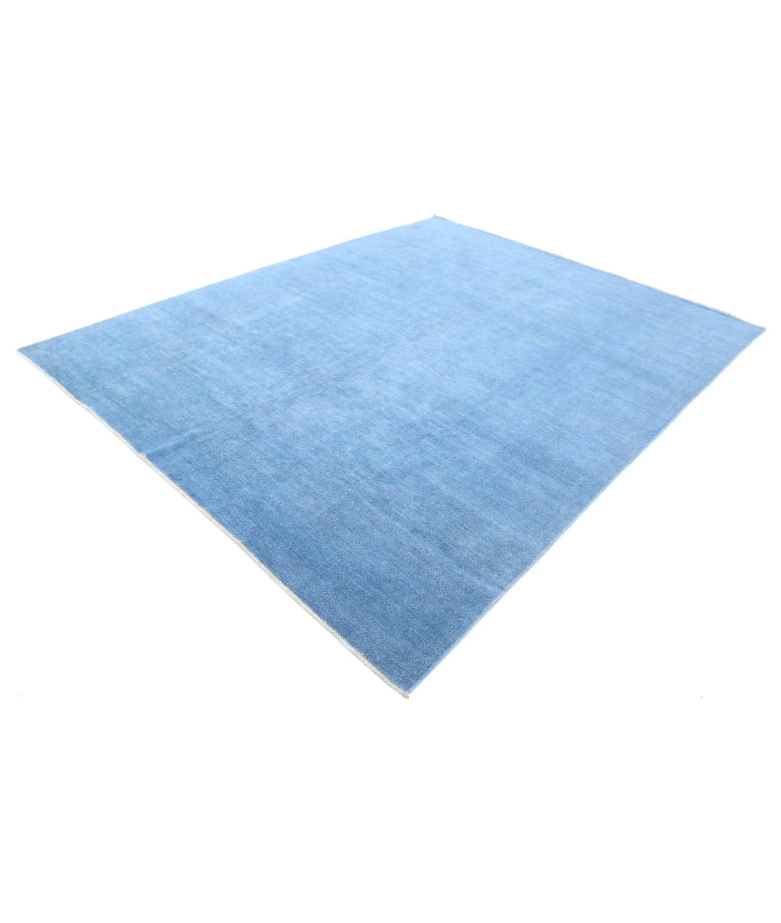 Overdye 8'1'' X 10'0'' Hand-Knotted Wool Rug 8'1'' x 10'0'' (243 X 300) / Blue / Blue