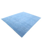 Overdye 8'1'' X 10'0'' Hand-Knotted Wool Rug 8'1'' x 10'0'' (243 X 300) / Blue / Blue