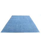 Overdye 8'1'' X 10'0'' Hand-Knotted Wool Rug 8'1'' x 10'0'' (243 X 300) / Blue / Blue