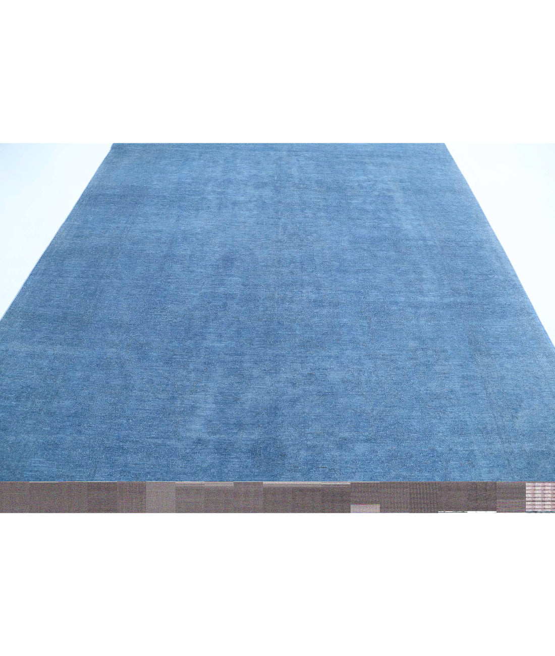 Overdye 8'1'' X 10'0'' Hand-Knotted Wool Rug 8'1'' x 10'0'' (243 X 300) / Blue / Blue