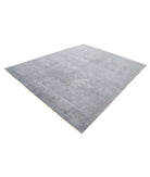 Overdye 7'10'' X 9'9'' Hand-Knotted Wool Rug 7'10'' x 9'9'' (235 X 293) / Grey / Grey