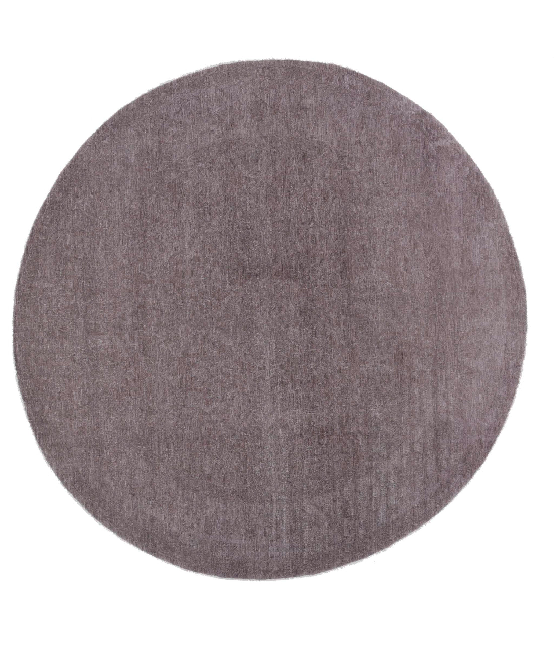 Overdye 7'8'' X 7'7'' Hand-Knotted Wool Rug 7'8'' x 7'7'' (230 X 228) / Brown / Brown