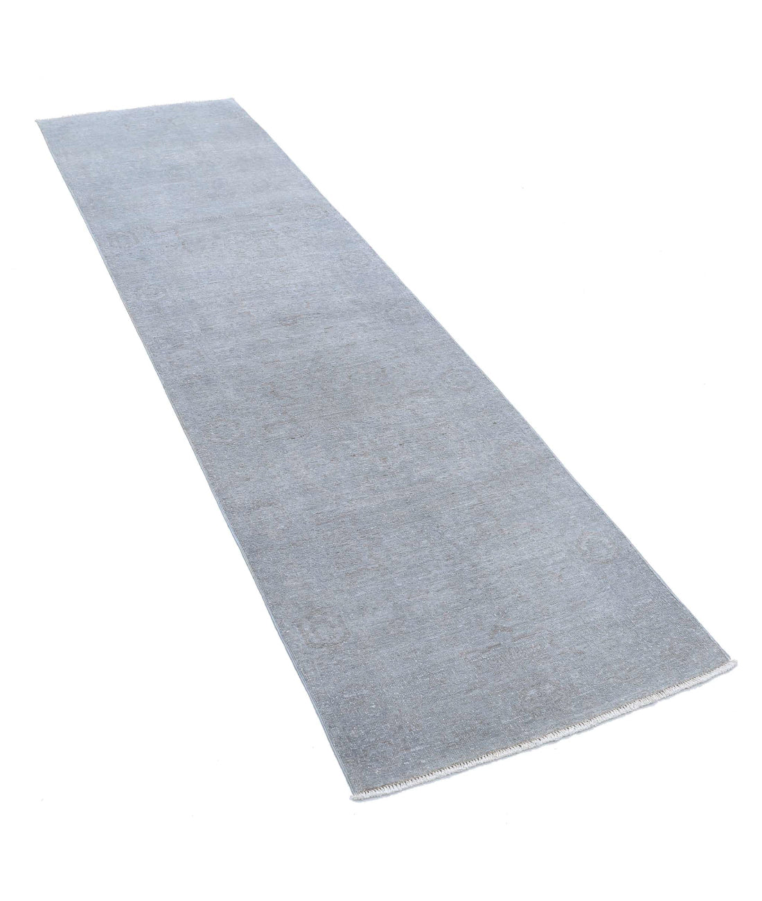 Overdye 2'5'' X 9'0'' Hand-Knotted Wool Rug 2'5'' x 9'0'' (73 X 270) / Grey / N/A