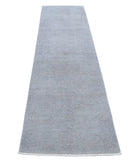 Overdye 2'5'' X 9'0'' Hand-Knotted Wool Rug 2'5'' x 9'0'' (73 X 270) / Grey / N/A