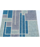 Overdye 2'9'' X 3'10'' Hand-Knotted Wool Rug 2'9'' x 3'10'' (83 X 115) / Grey / Blue