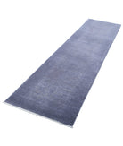 Overdye 2'6'' X 9'6'' Hand-Knotted Wool Rug 2'6'' x 9'6'' (75 X 285) / Grey / Grey