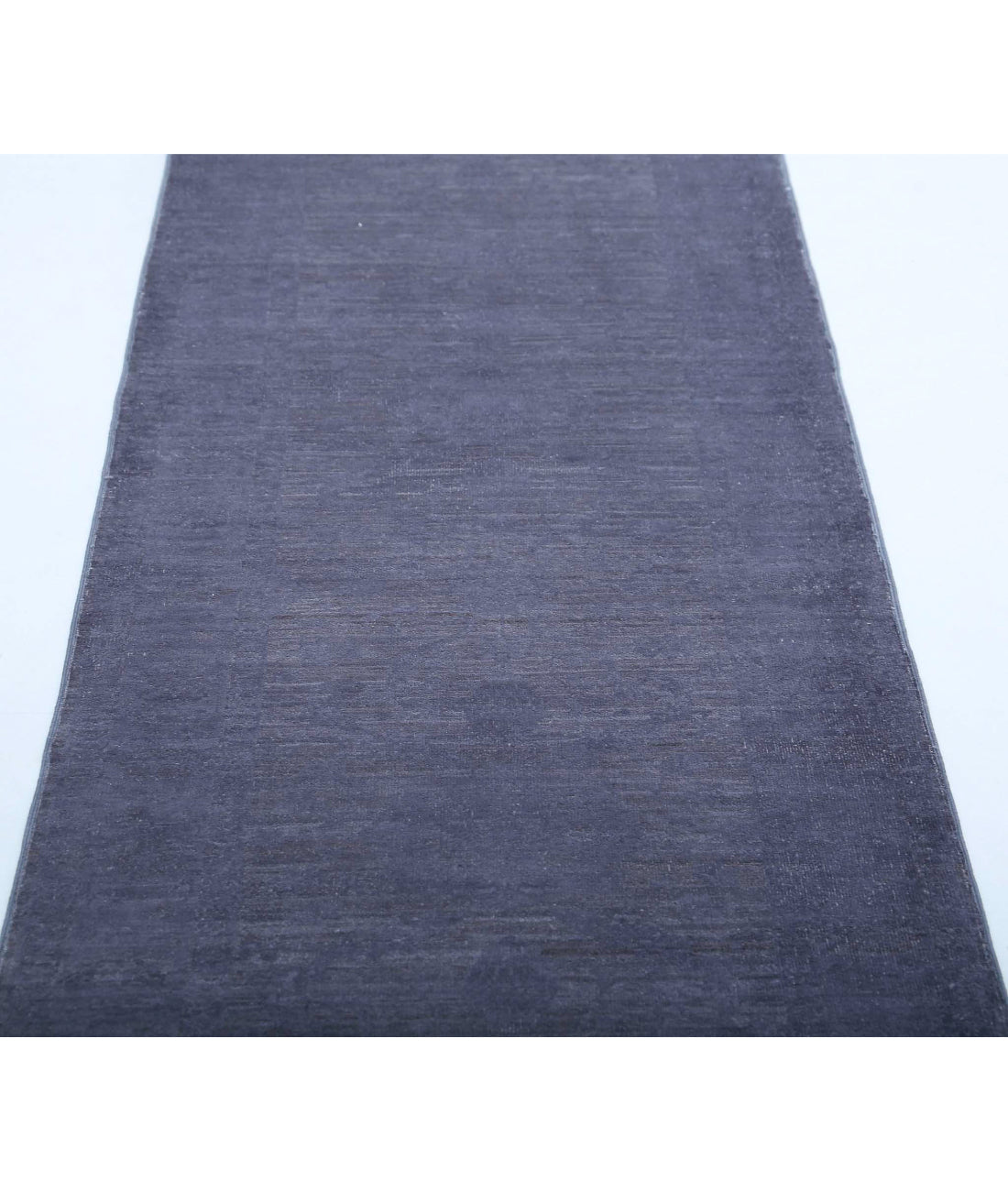 Overdye 2'6'' X 9'6'' Hand-Knotted Wool Rug 2'6'' x 9'6'' (75 X 285) / Grey / Grey