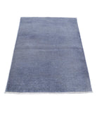 Overdye 2'9'' X 4'0'' Hand-Knotted Wool Rug 2'9'' x 4'0'' (83 X 120) / Grey / N/A