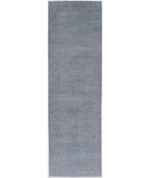 Overdye 2'7'' X 10'0'' Hand-Knotted Wool Rug 2'7'' x 10'0'' (78 X 300) / Grey / Grey