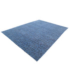 Overdye 8'10'' X 11'9'' Hand-Knotted Wool Rug 8'10'' x 11'9'' (265 X 353) / Blue / Black