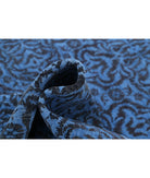 Overdye 8'10'' X 11'9'' Hand-Knotted Wool Rug 8'10'' x 11'9'' (265 X 353) / Blue / Black