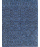 Overdye 8'10'' X 11'9'' Hand-Knotted Wool Rug 8'10'' x 11'9'' (265 X 353) / Blue / Black