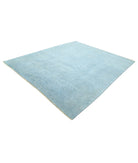 Overdye 8'5'' X 9'6'' Hand-Knotted Wool Rug 8'5'' x 9'6'' (253 X 285) / Blue / Blue