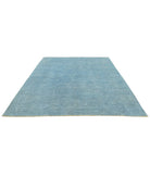 Overdye 8'5'' X 9'6'' Hand-Knotted Wool Rug 8'5'' x 9'6'' (253 X 285) / Blue / Blue