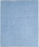 Overdye 8'5'' X 9'6'' Hand-Knotted Wool Rug 8'5'' x 9'6'' (253 X 285) / Blue / Blue