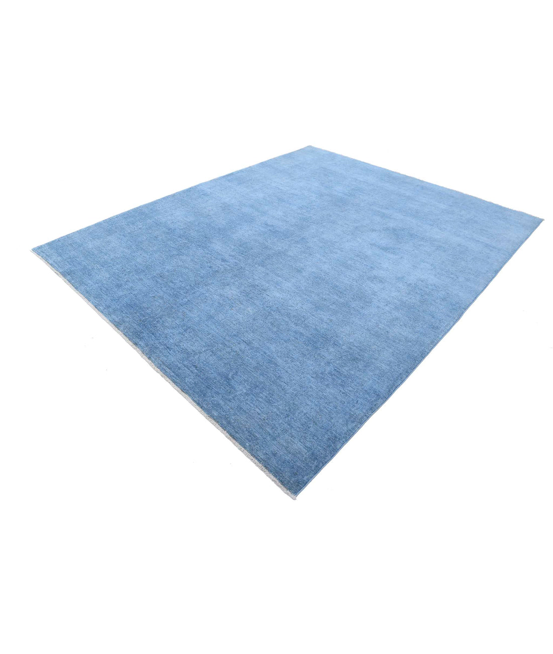 Overdye 8'0'' X 9'9'' Hand-Knotted Wool Rug 8'0'' x 9'9'' (240 X 293) / Blue / N/A