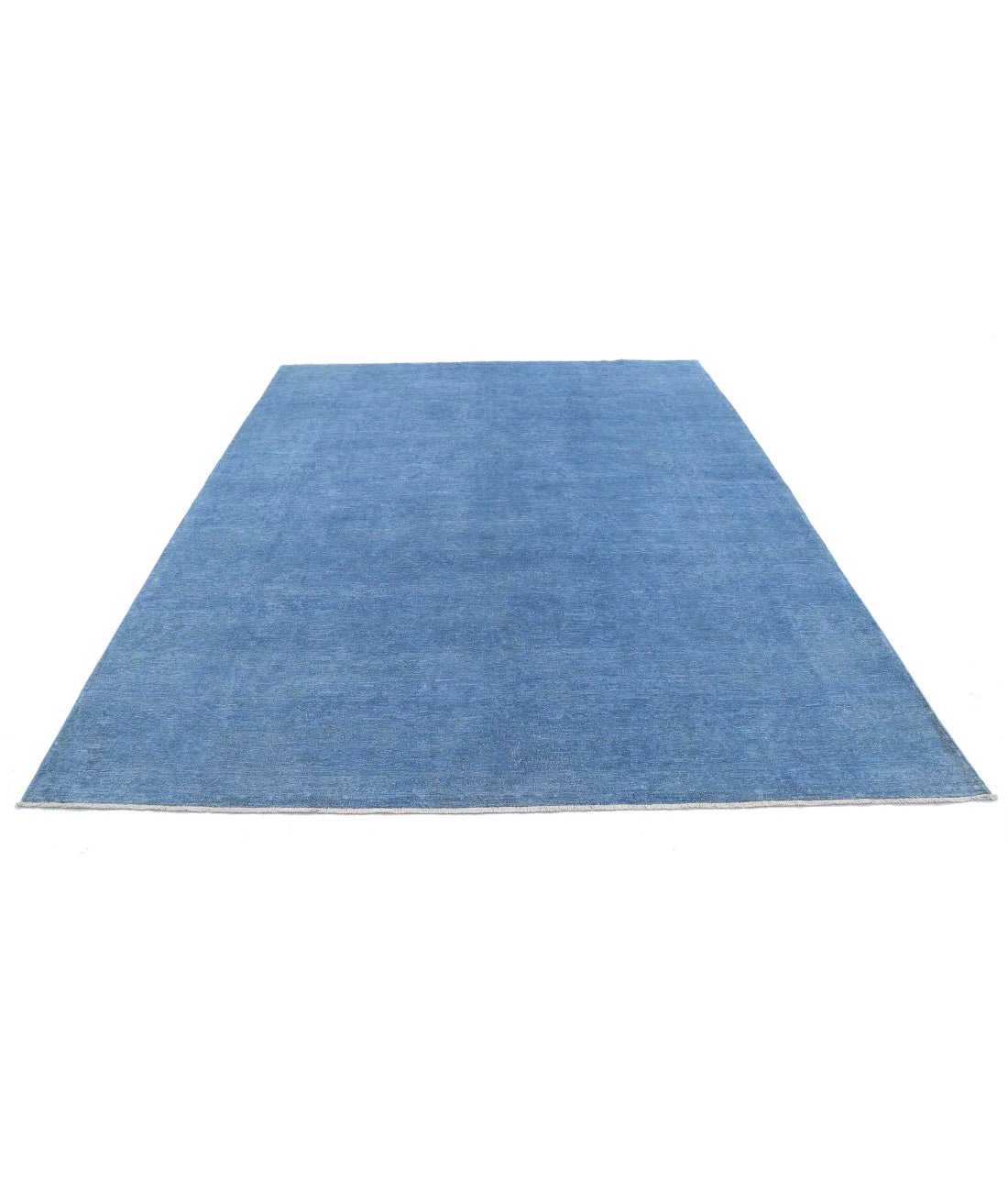 Overdye 8'0'' X 9'9'' Hand-Knotted Wool Rug 8'0'' x 9'9'' (240 X 293) / Blue / N/A