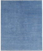 Overdye 8'0'' X 9'9'' Hand-Knotted Wool Rug 8'0'' x 9'9'' (240 X 293) / Blue / N/A