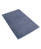 Overdye 2'7'' X 3'10'' Hand-Knotted Wool Rug 2'7'' x 3'10'' (78 X 115) / Grey / Grey