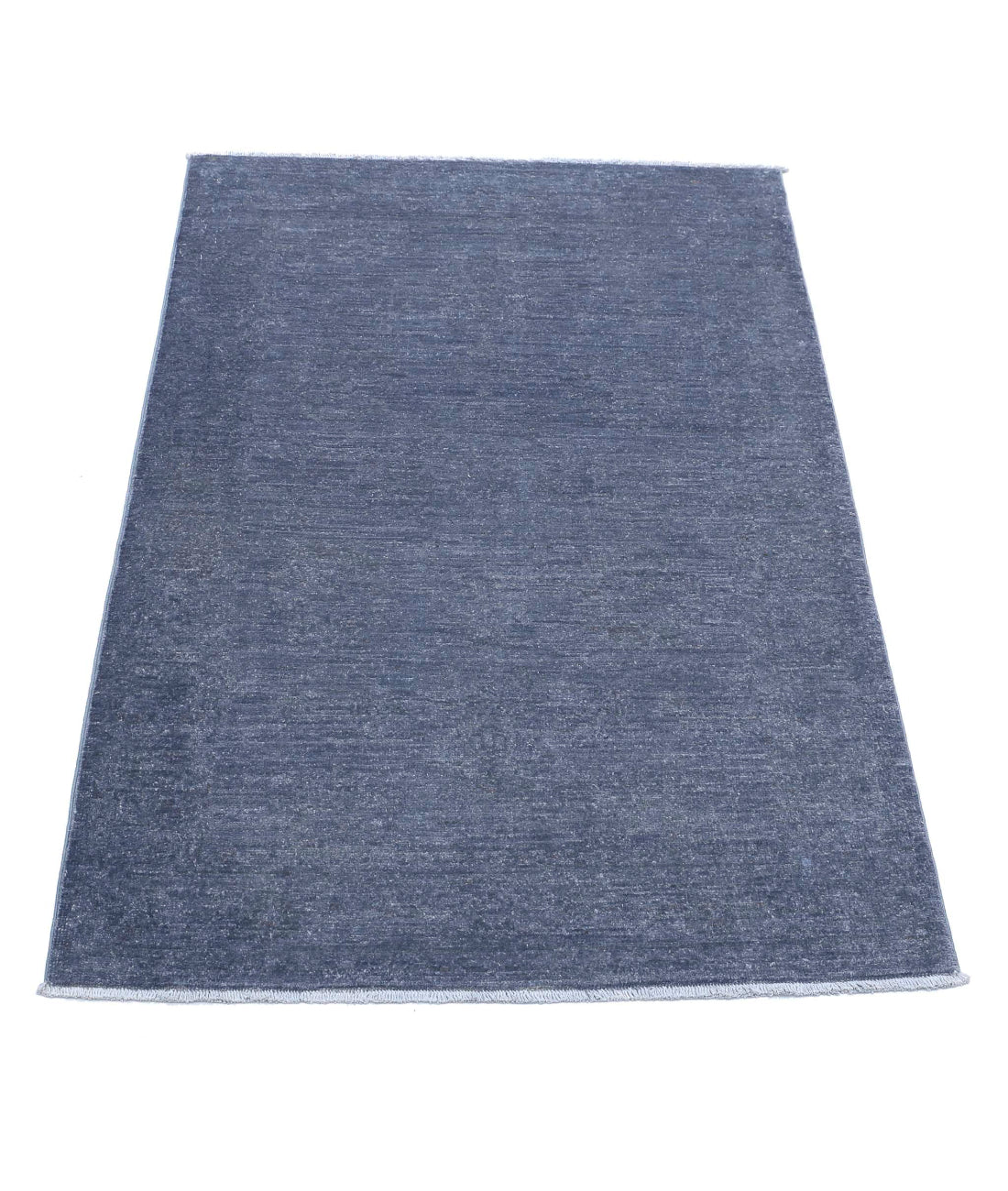 Overdye 2'7'' X 3'10'' Hand-Knotted Wool Rug 2'7'' x 3'10'' (78 X 115) / Grey / Grey