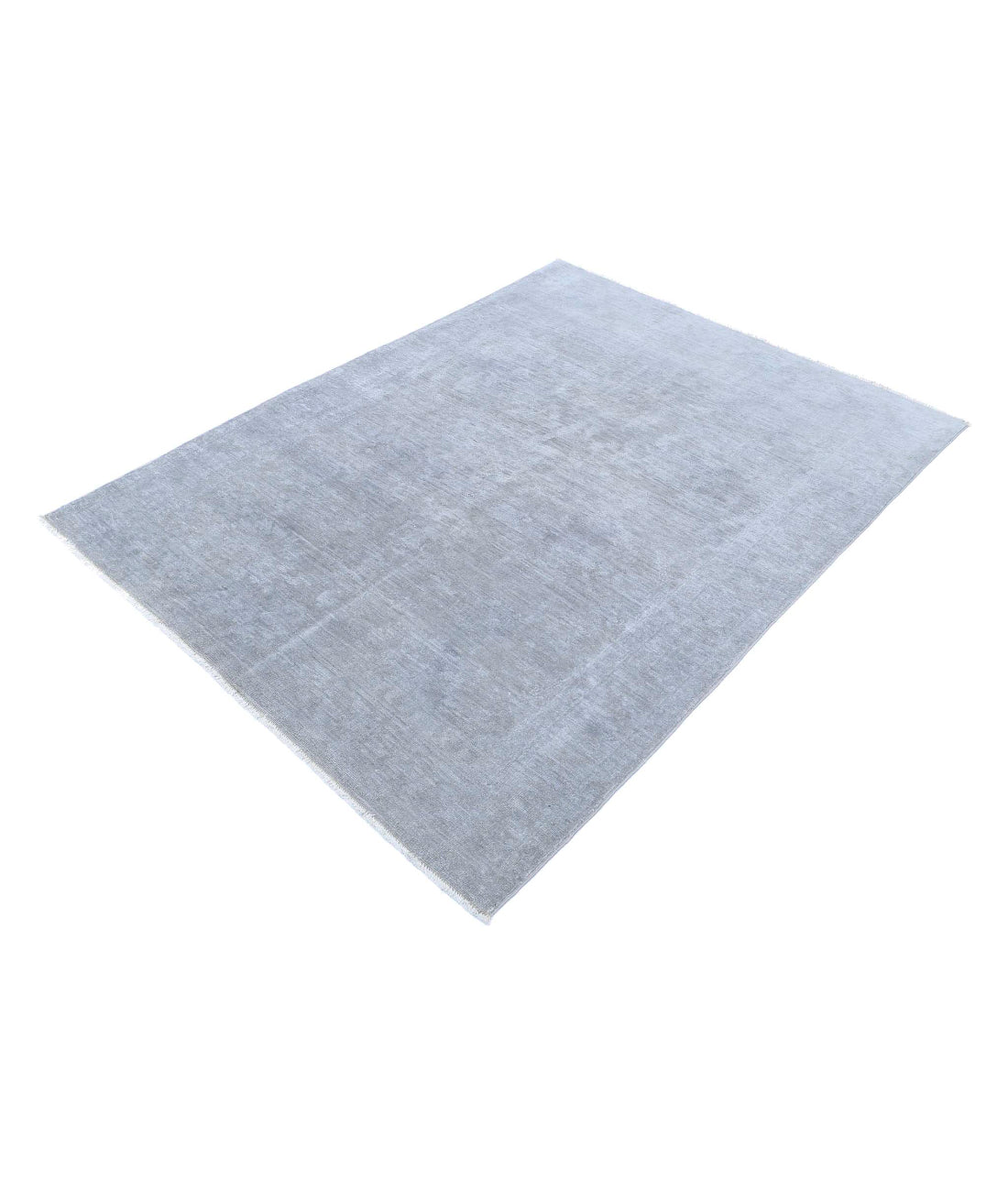 Overdye 4'7'' X 6'1'' Hand-Knotted Wool Rug 4'7'' x 6'1'' (138 X 183) / Grey / Grey