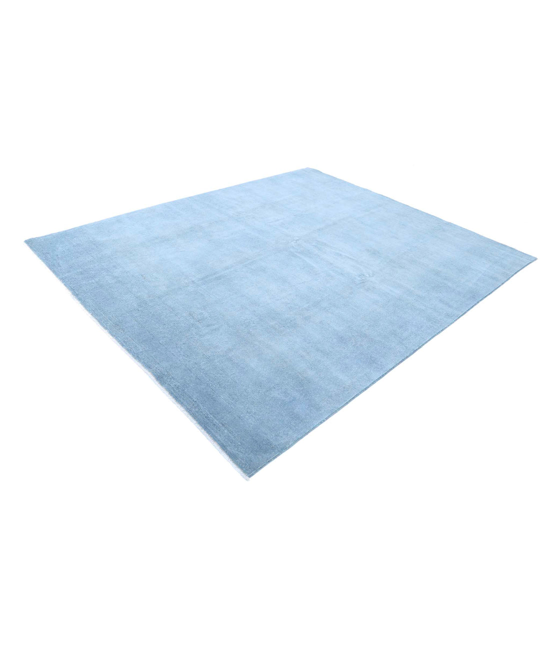 Overdye 7'8'' X 9'5'' Hand-Knotted Wool Rug 7'8'' x 9'5'' (230 X 283) / Blue / Blue