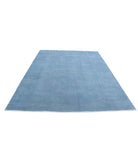 Overdye 7'8'' X 9'5'' Hand-Knotted Wool Rug 7'8'' x 9'5'' (230 X 283) / Blue / Blue