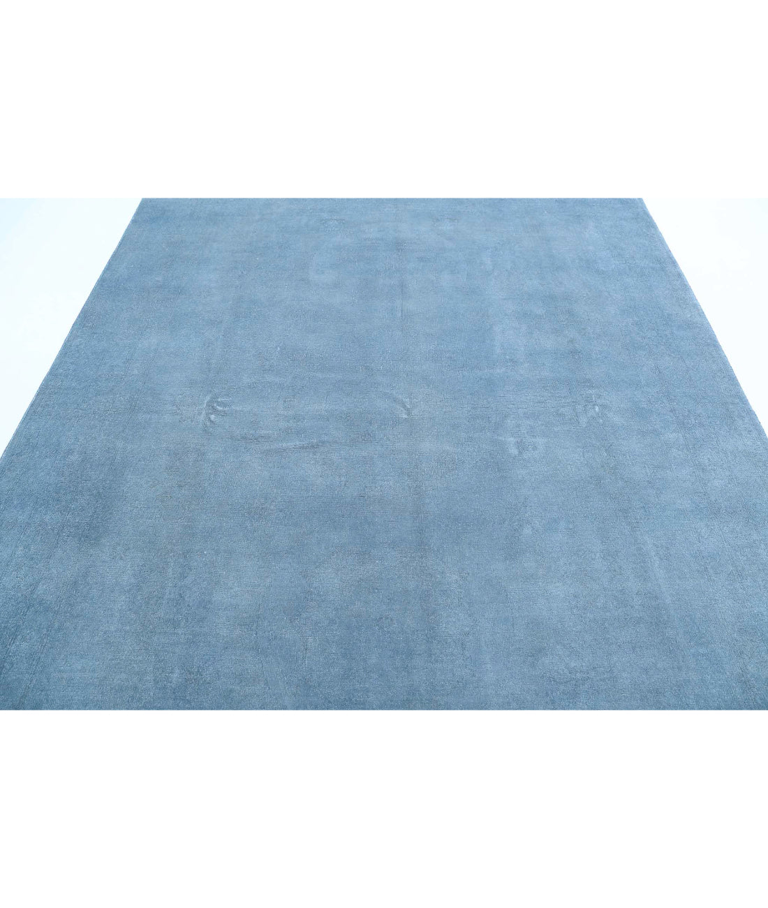 Overdye 7'8'' X 9'5'' Hand-Knotted Wool Rug 7'8'' x 9'5'' (230 X 283) / Blue / Blue