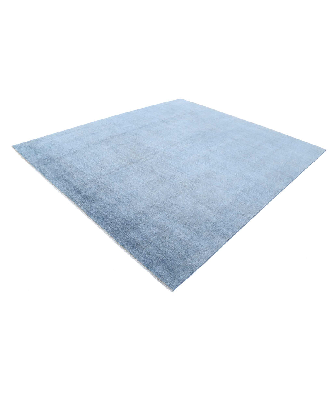 Overdye 8'5'' X 9'8'' Hand-Knotted Wool Rug 8'5'' x 9'8'' (253 X 290) / Blue / N/A