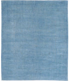 Overdye 7'11'' X 9'8'' Hand-Knotted Wool Rug 7'11'' x 9'8'' (238 X 290) / Blue / Blue