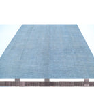 Overdye 8'1'' X 9'7'' Hand-Knotted Wool Rug 8'1'' x 9'7'' (243 X 288) / Blue / Blue