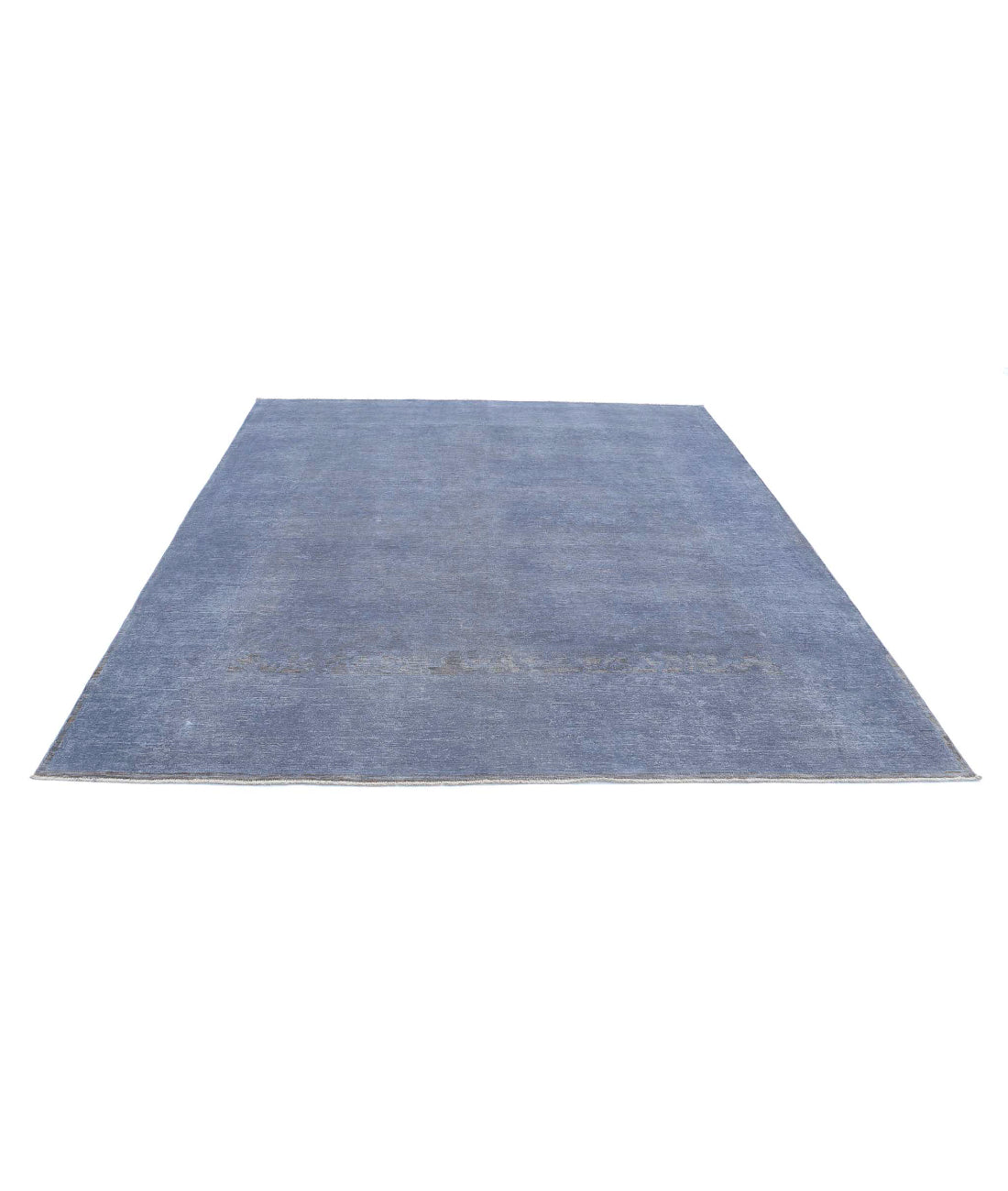 Overdye 8'0'' X 9'0'' Hand-Knotted Wool Rug 8'0'' x 9'0'' (240 X 270) / Grey / Grey