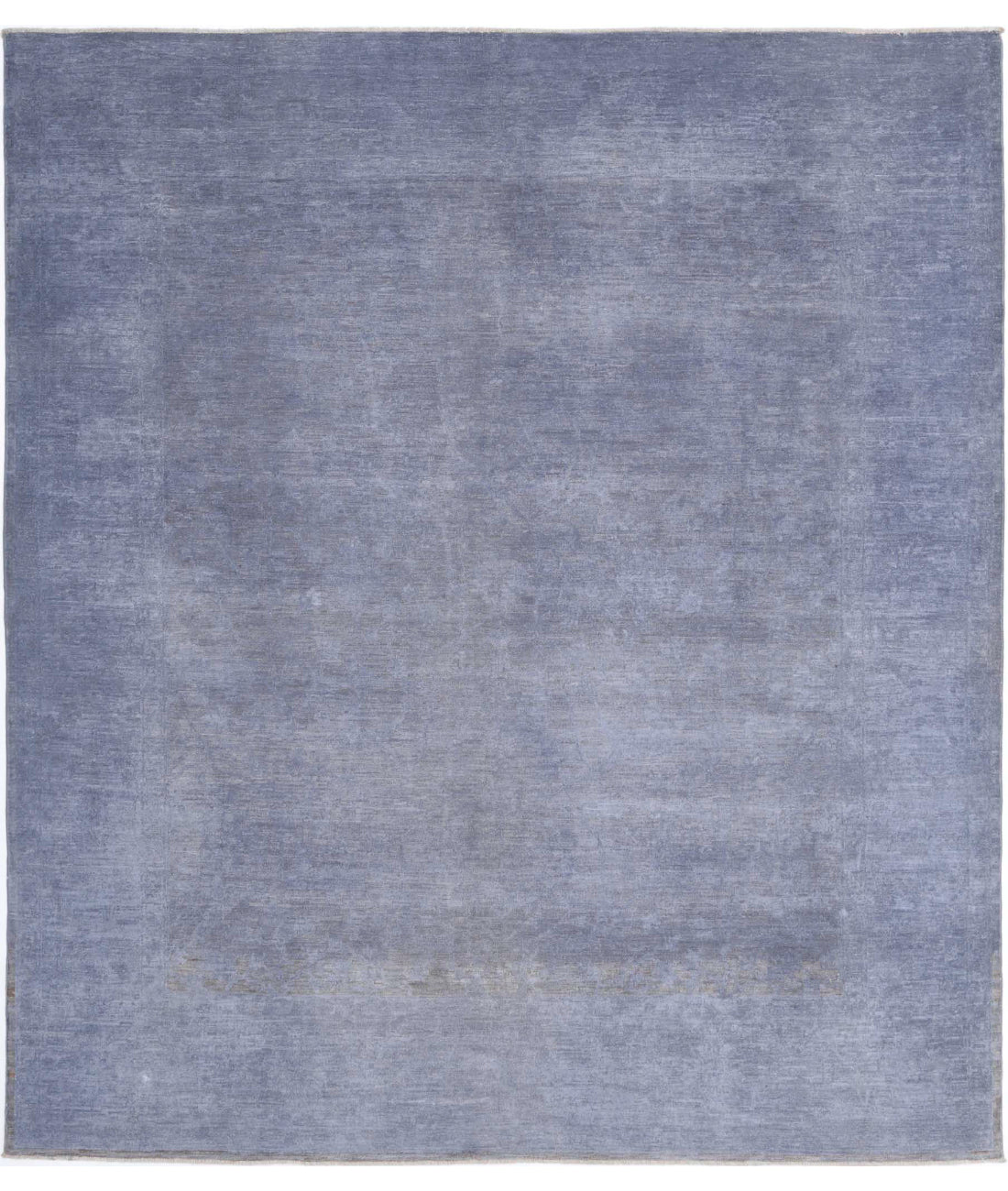 Overdye 8'0'' X 9'0'' Hand-Knotted Wool Rug 8'0'' x 9'0'' (240 X 270) / Grey / Grey